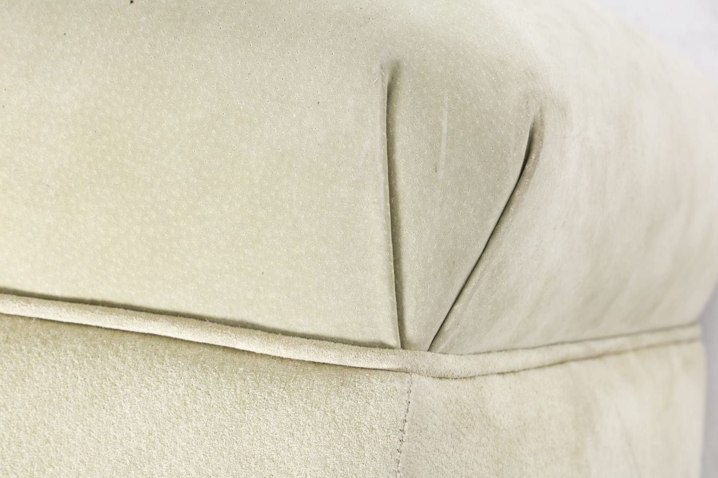Suede & Ox Horn Ottoman