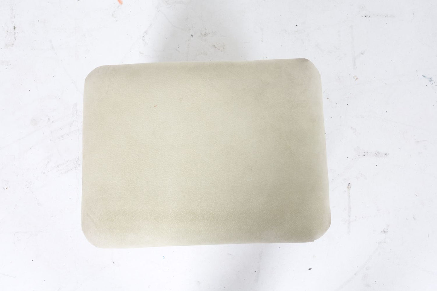 Suede & Ox Horn Ottoman