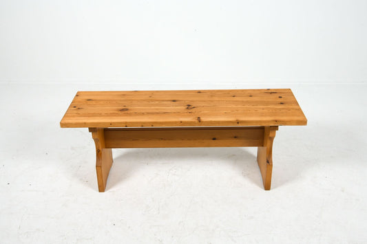 Scandinavian Pine Bench C. 1970s