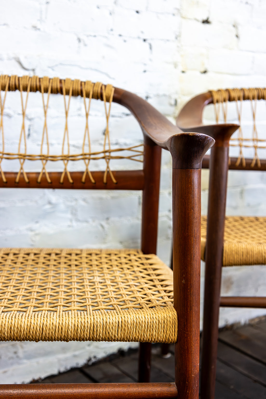 Set of Four (4) Bambi Dining Chairs by Rolf Rastad & Adolf Relling, Norway 1950s