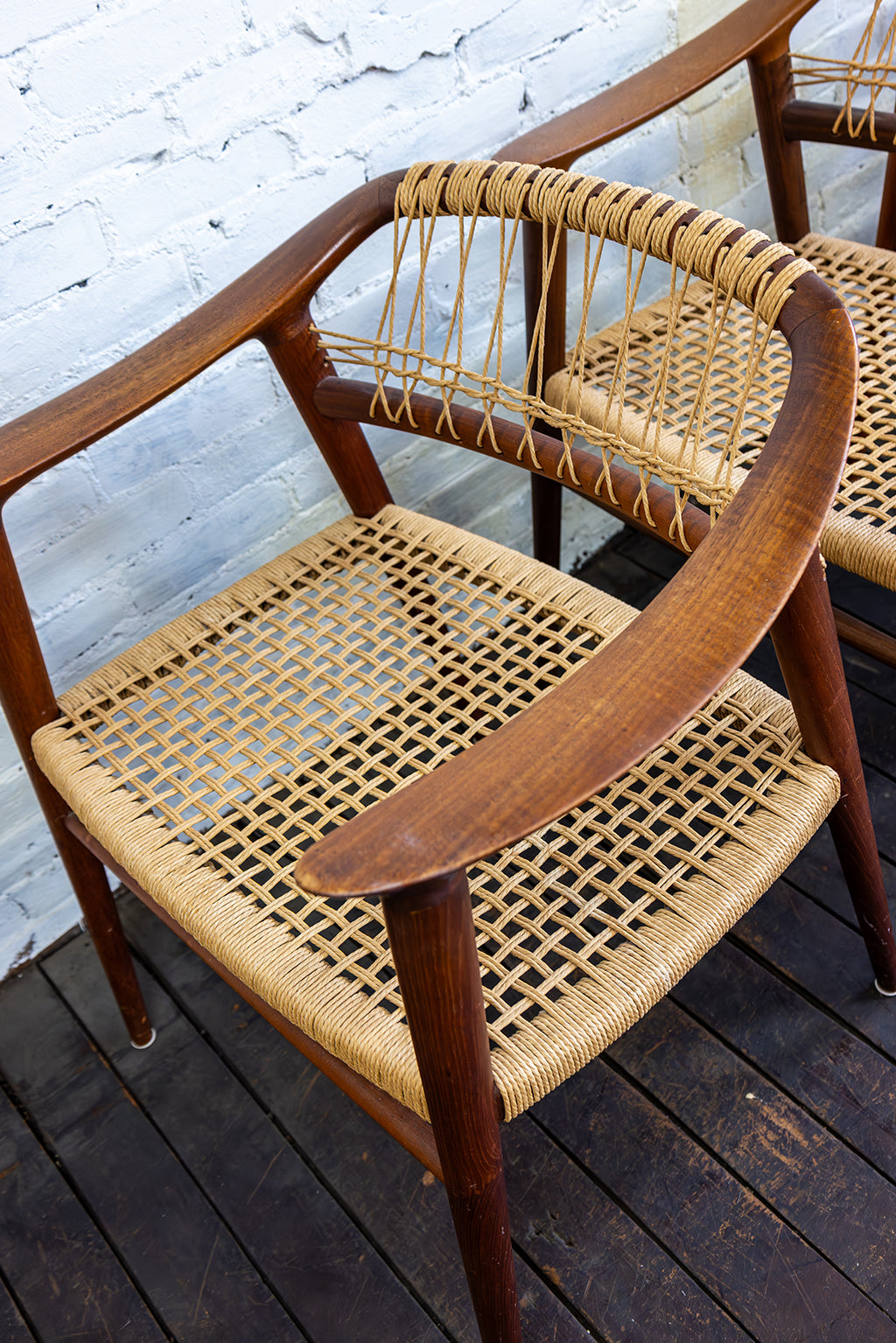 Set of Four (4) Bambi Dining Chairs by Rolf Rastad & Adolf Relling, Norway 1950s
