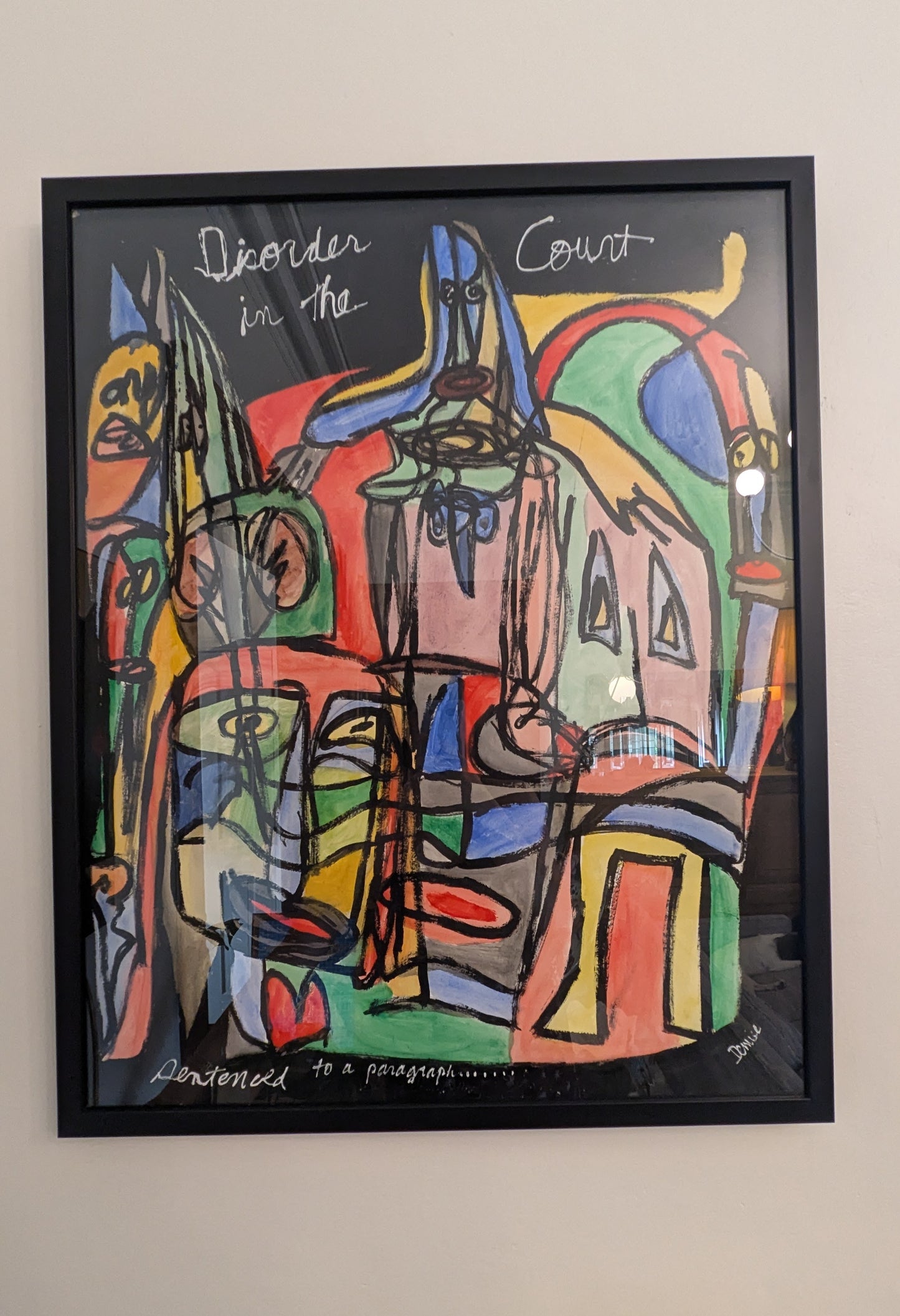 Abstract Expressionist Style Mixed Media Painting
