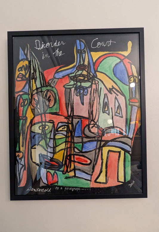 Abstract Expressionist Style Mixed Media Painting