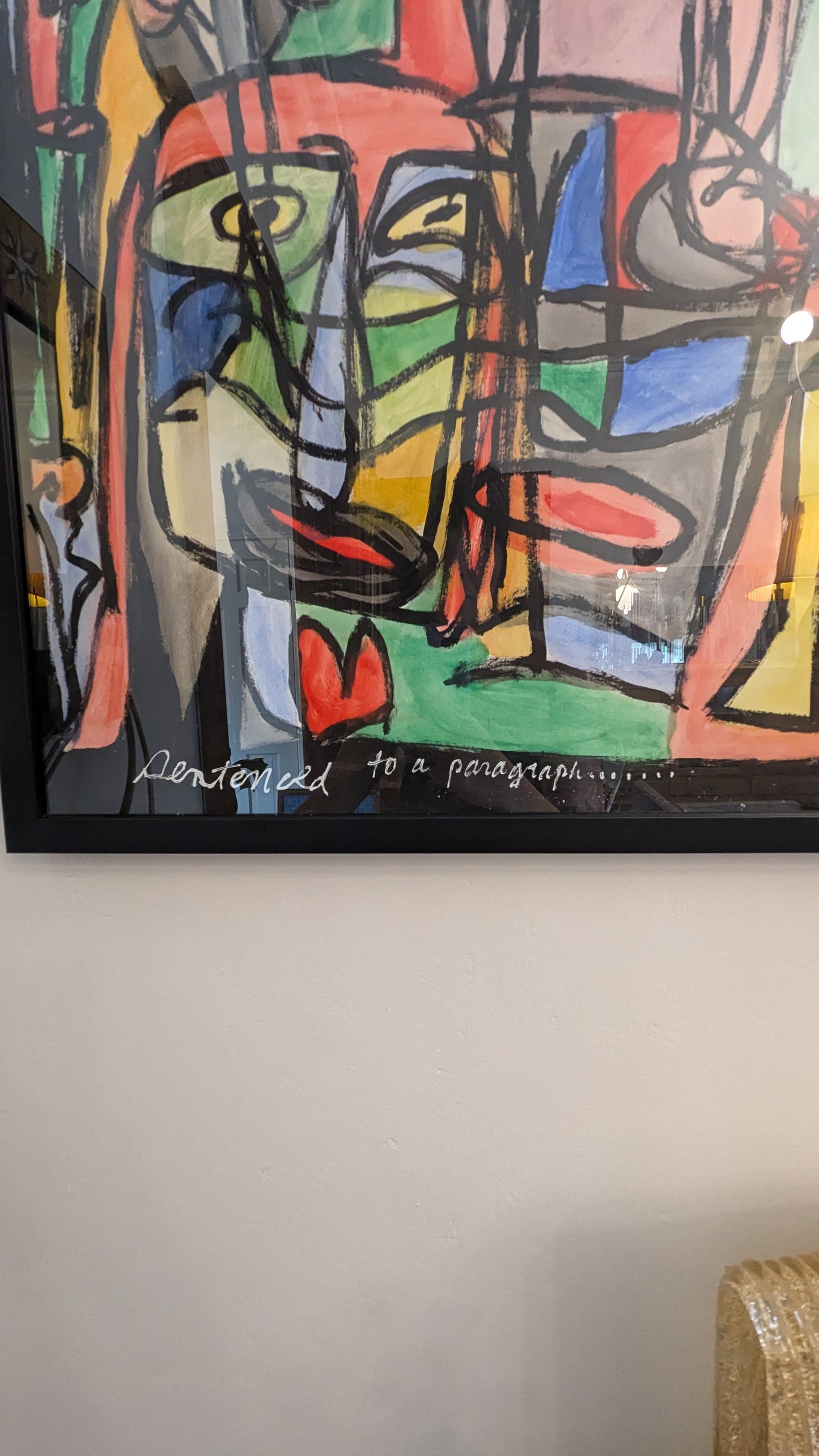 Abstract Expressionist Style Mixed Media Painting