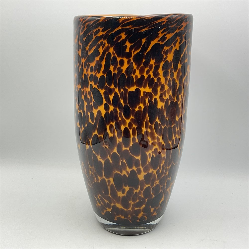 Tortoise Style Glass Vase