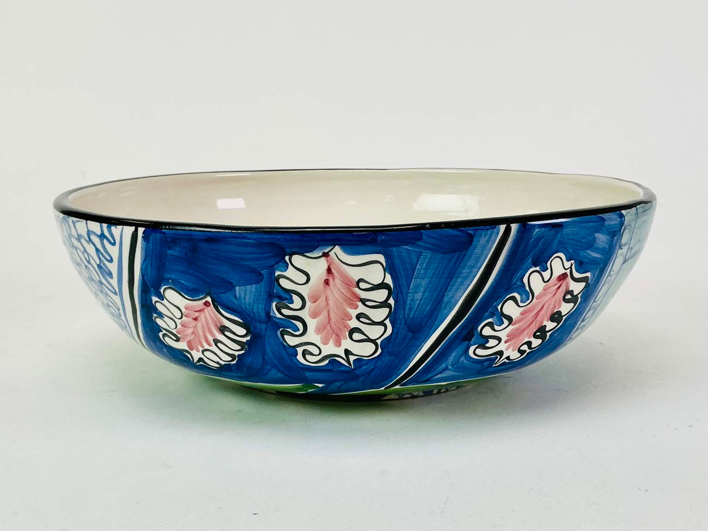 Hand Painted Ceramic Favanol, Portugal Serving Bowl