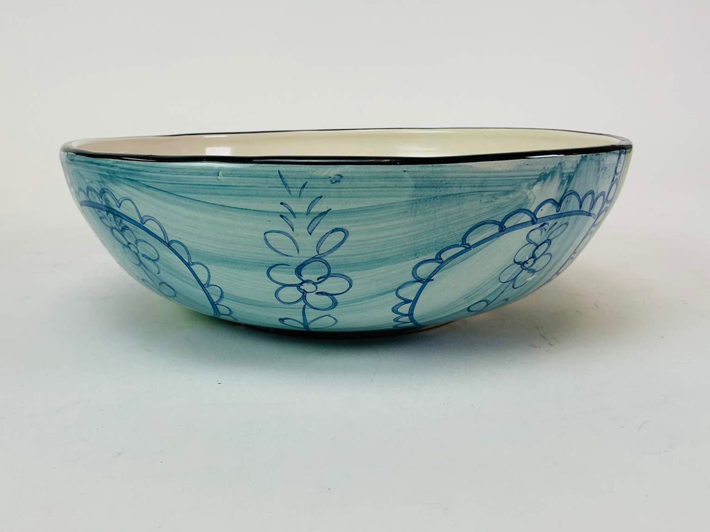 Hand Painted Ceramic Favanol, Portugal Serving Bowl