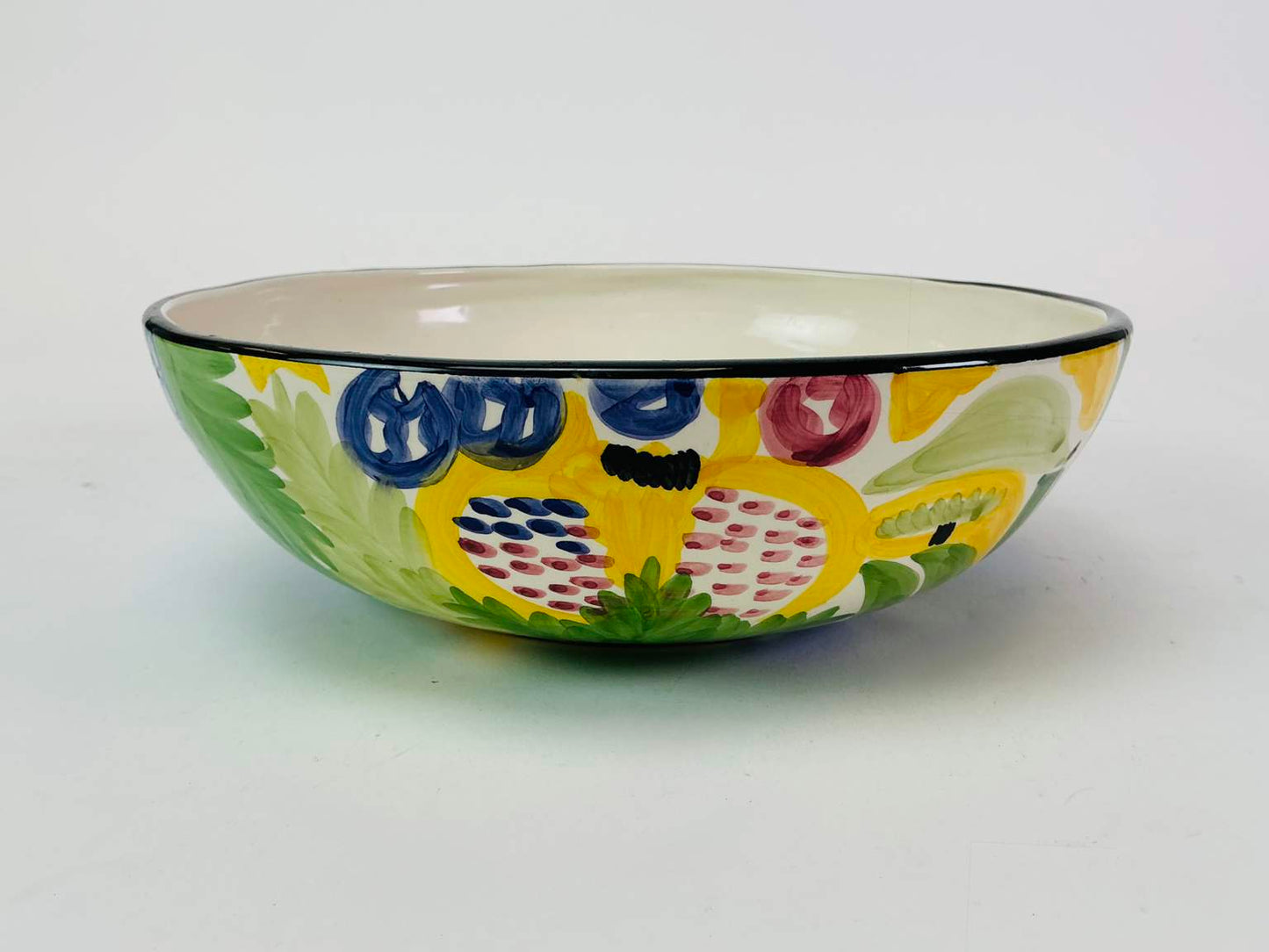 Hand Painted Ceramic Favanol, Portugal Serving Bowl