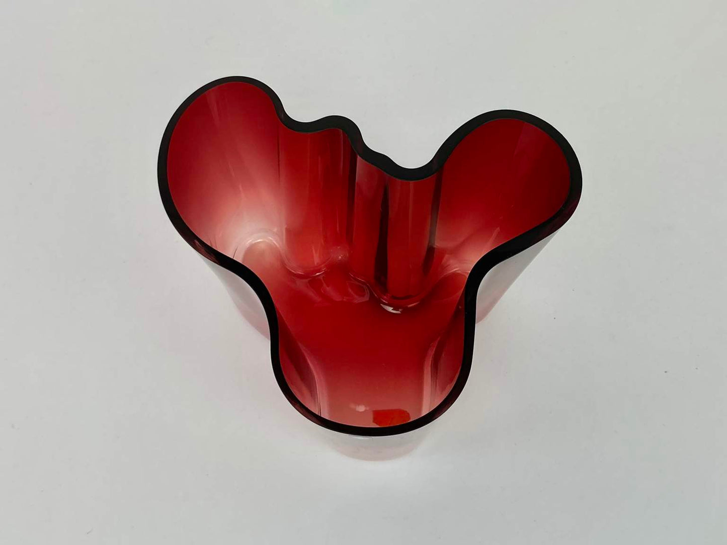 Iittala Alvar Aalto Cranberry Red Vase