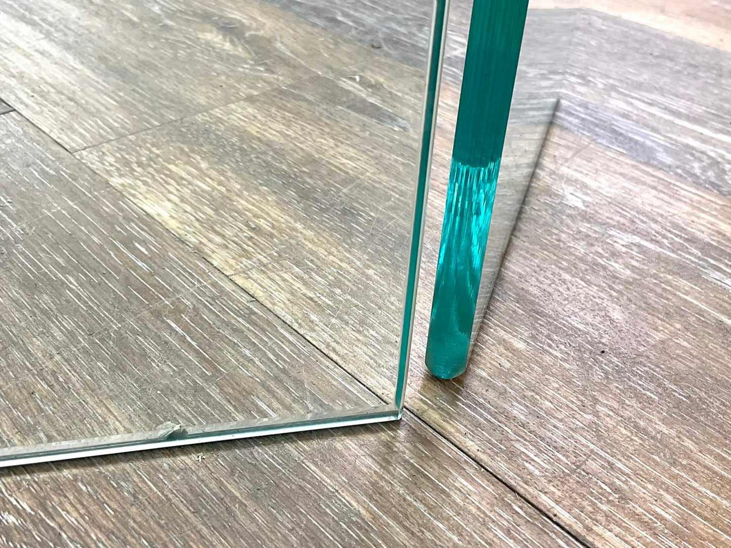 Leon Rosen Pace Collection Glass & Bronze Console Table