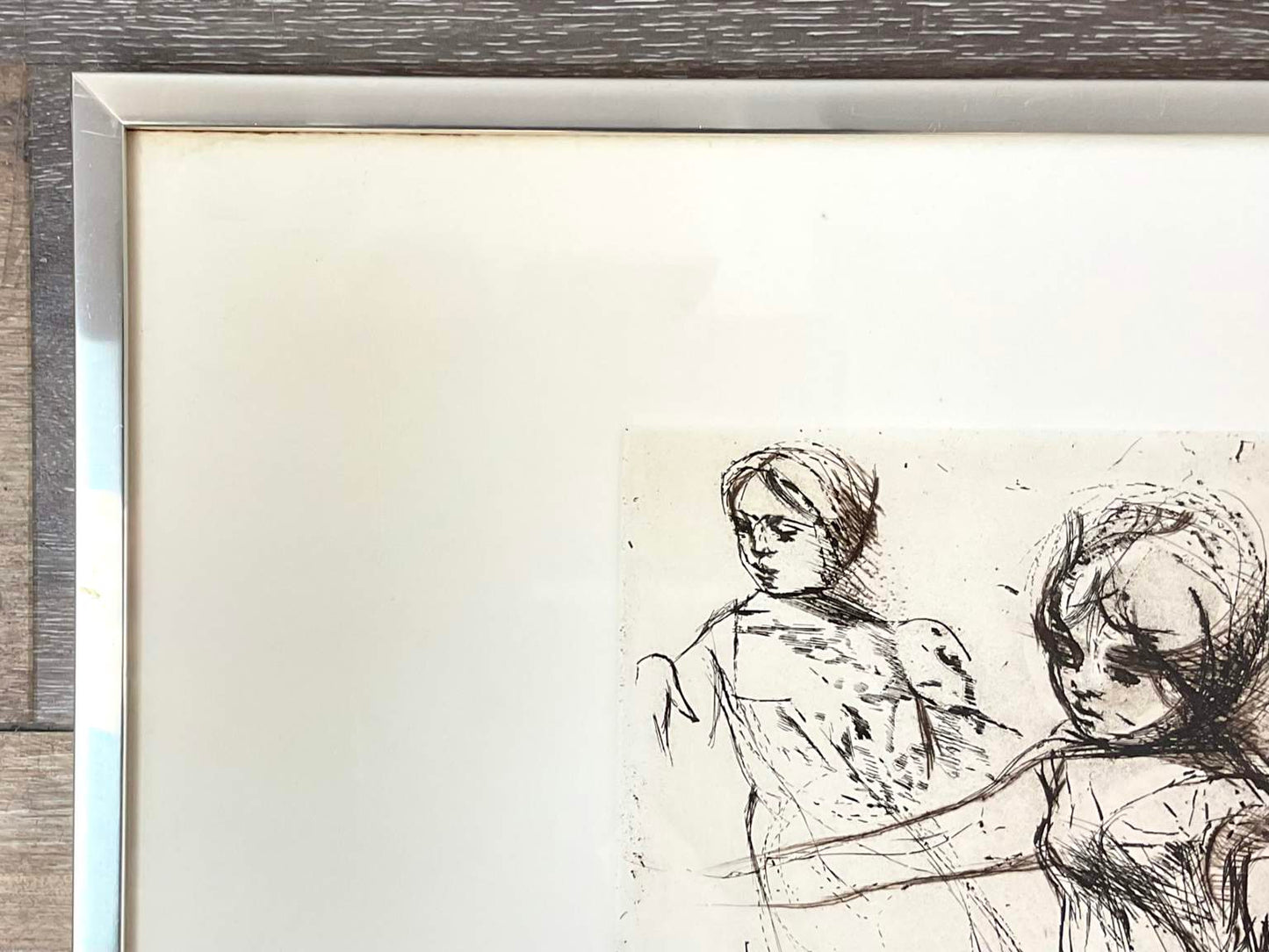 Ruth Gikow, (Ukrainian, 1913-1982), "Young Dancers", Limited Edition Etching, Signed