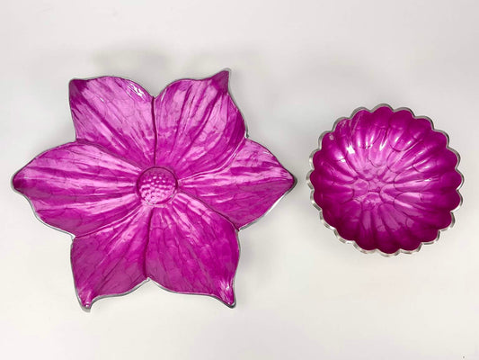 Julia Knight Enameled Platter and Bowl