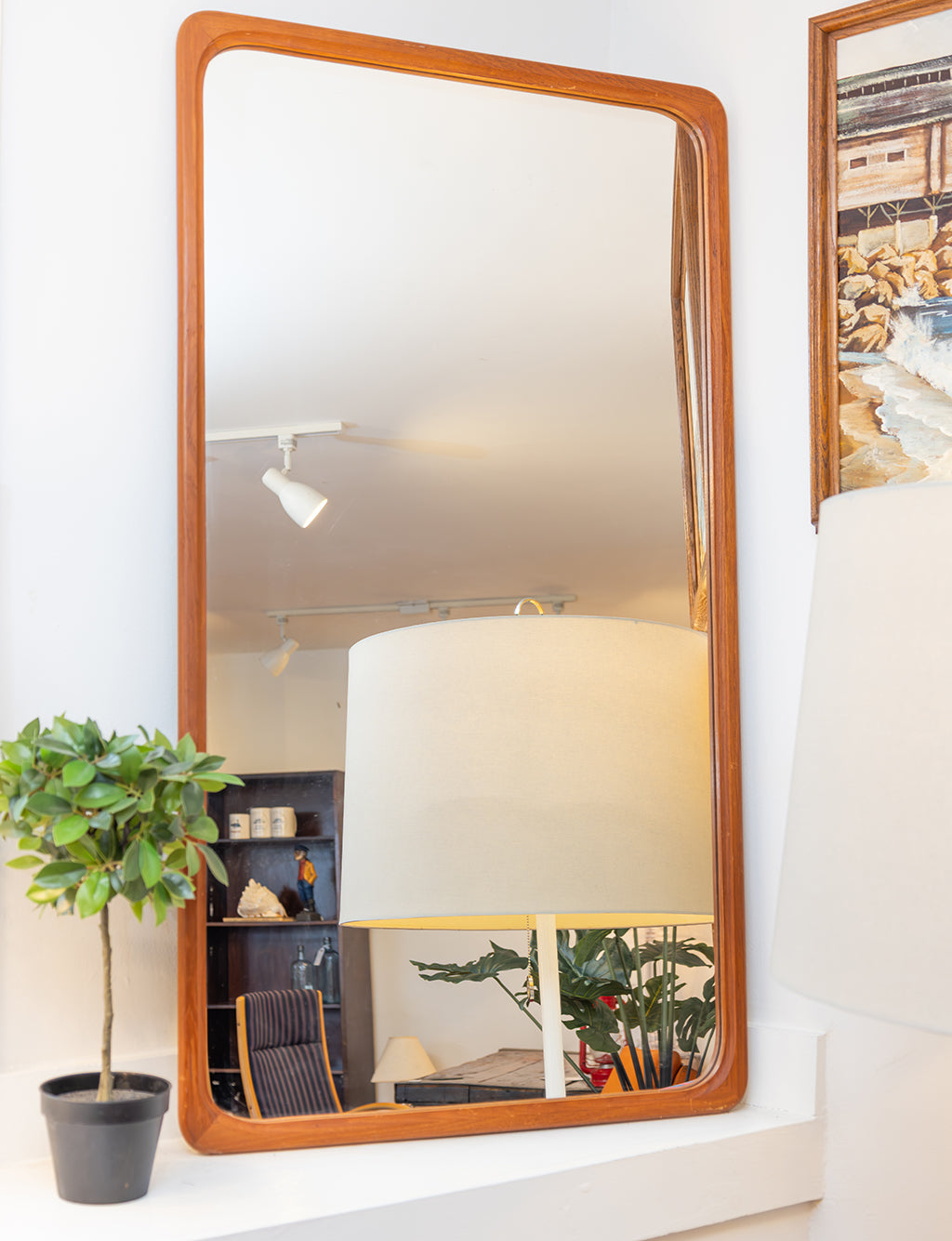 Danish Teak Wall Mirror