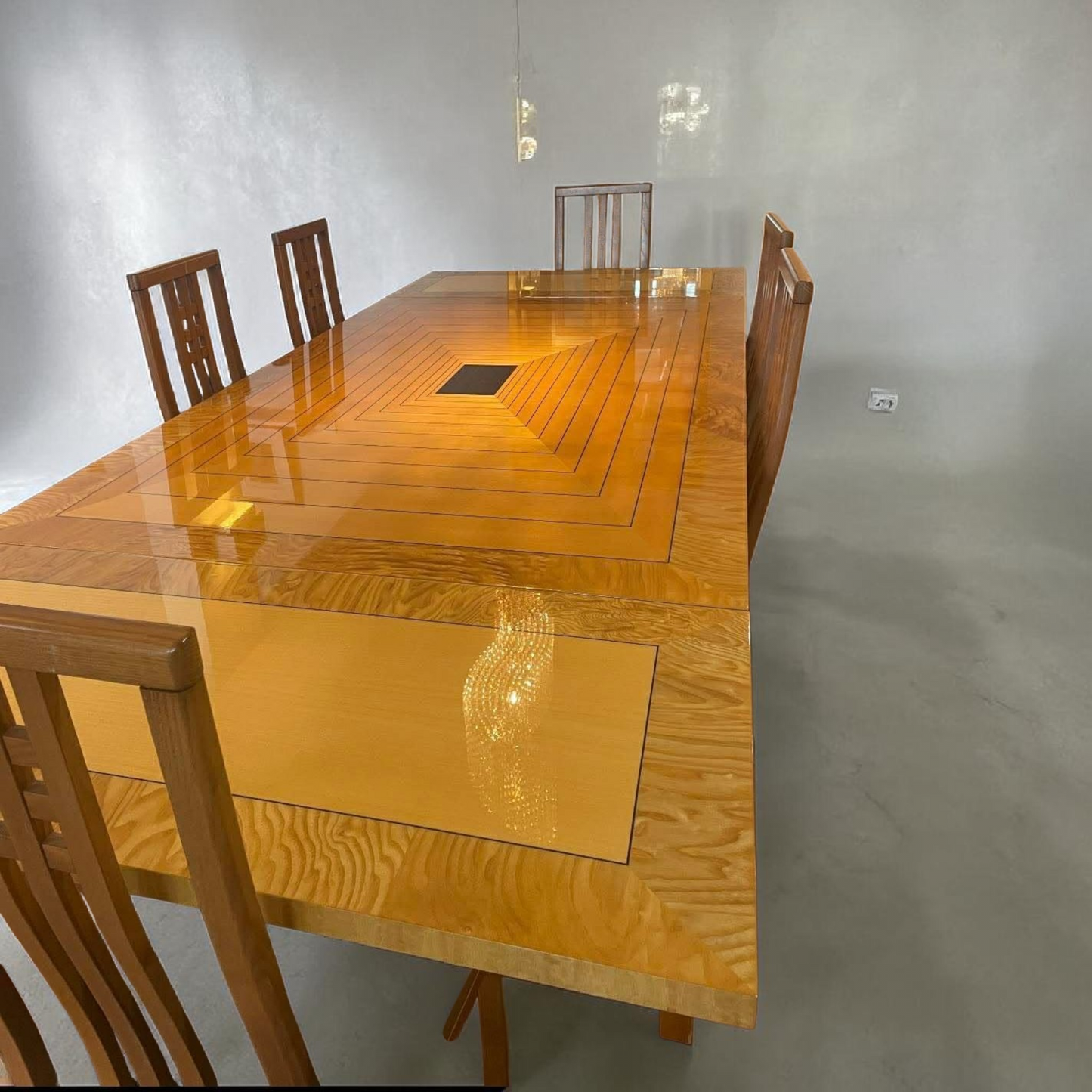 Giorgio Collection Exotic Wood Expandable Dining Table