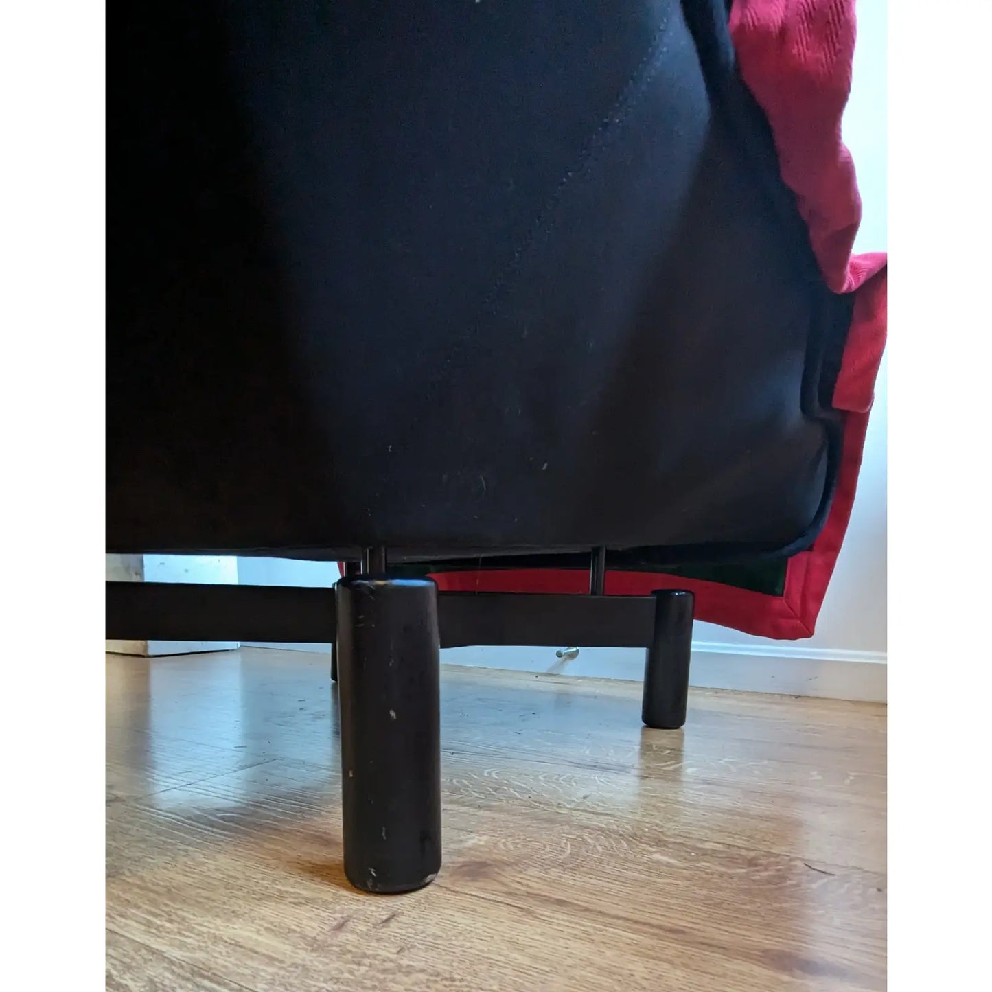 Vintage Lounge Chair & Ottoman Attributed to Vico Magistretti “Sinbad”, C. 1980